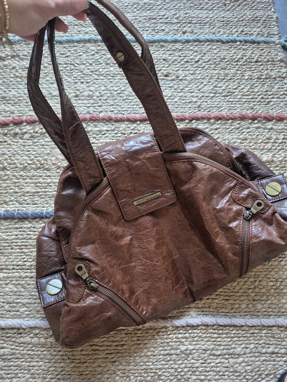 Matt & Nat Brown Faux-Leather Shoulder Bag